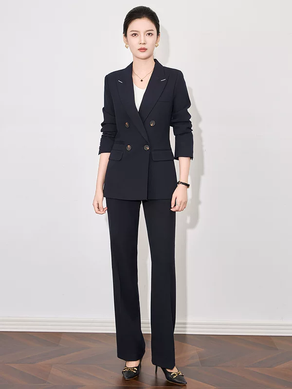 Suit, flared trousers, autumn set, bright catchy style, high-quality style