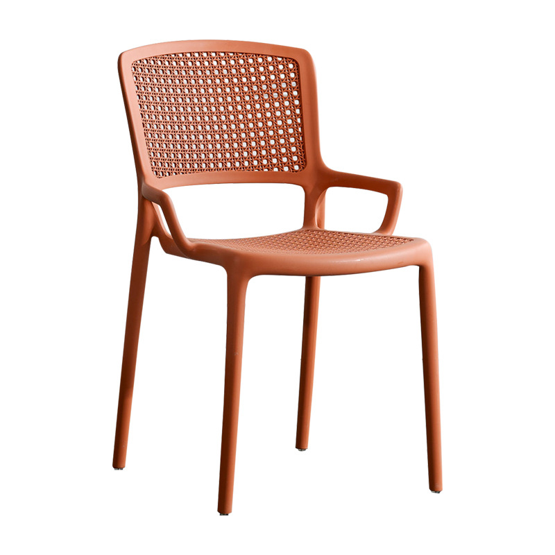 Nordic Plastic Chair Backrest Modern Simple Armchair Household Economical Casual Outdoor Thickened Adult Dining Chair