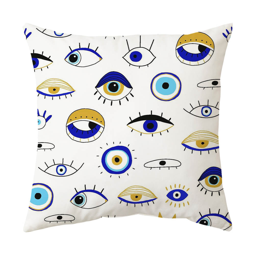 Capa de almofada evil eye almofada decorativa macia para sofá_voghion.com