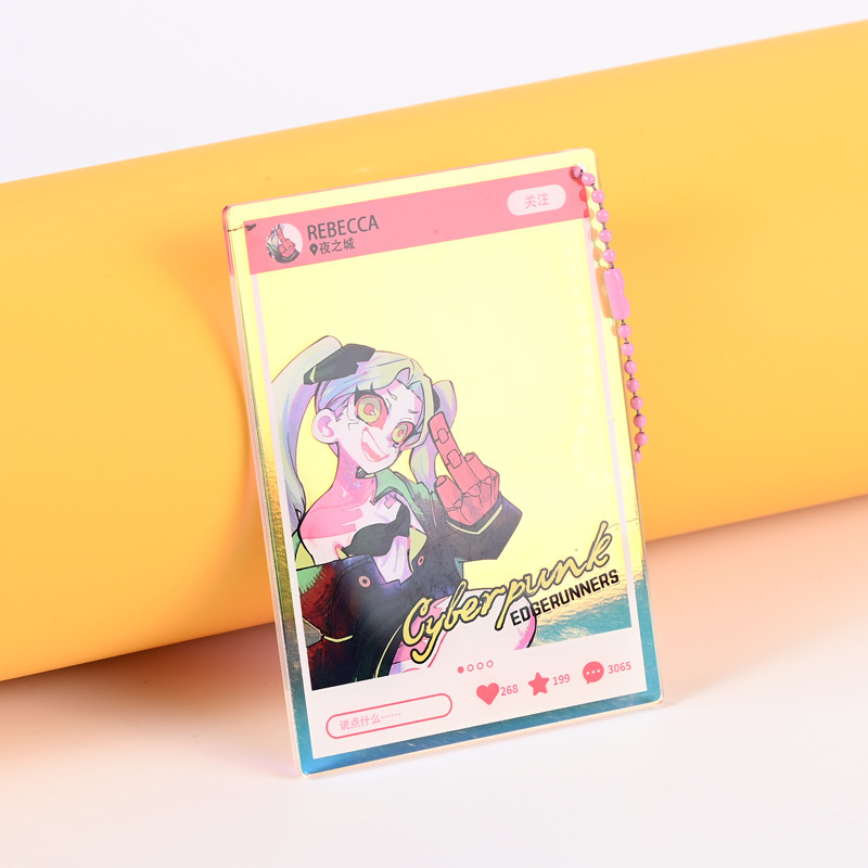 新しい日向ヒナタ翔陽アニメオンラインゲーム周辺機器孤独な爪研削アクリルペンダント透明カードペンダントカスタマイズ可能|undefined
