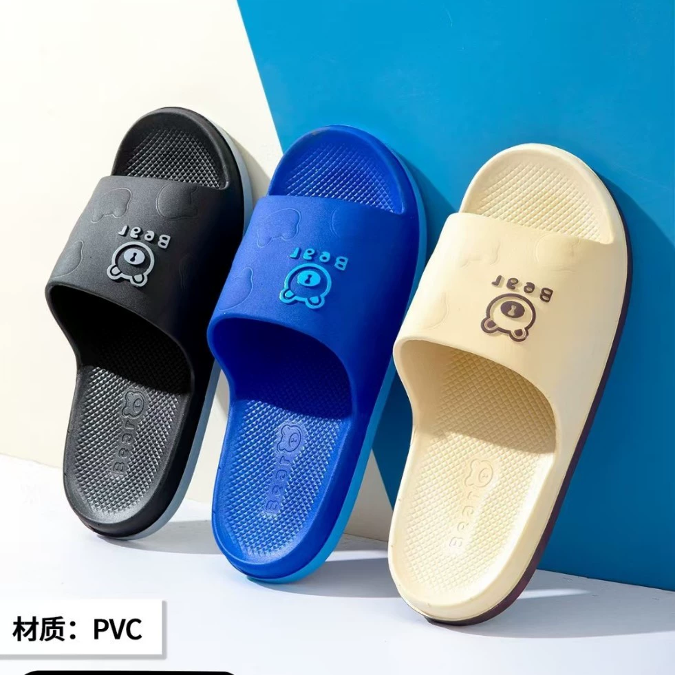 2024 Wuchuan модный повседневный мультфильм дома мужские тапочки домашние летние холодные тапочки ванны