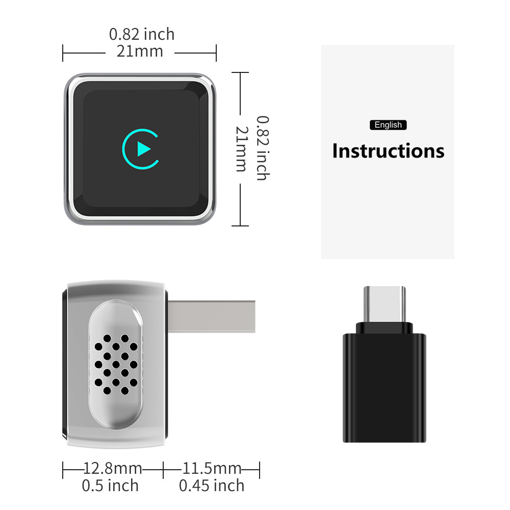 Cross-Border Carplay Box Suitable for Apple and Android, 2-in-1 Wired to Wireless Car Connectivity Smart Box