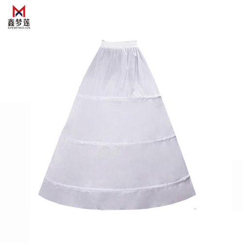 Foreign trade bride floor-length wedding dress bustle wedding dress petticoat 3 circles yarnless hard mesh tutu lining cloth elastic waist bustle