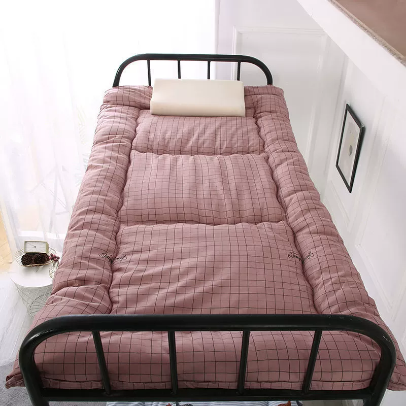 Толстый коврик для студенческого общежития 0,9 метра двухъярусная кровать 1,2 метра складное стеганое одеяло