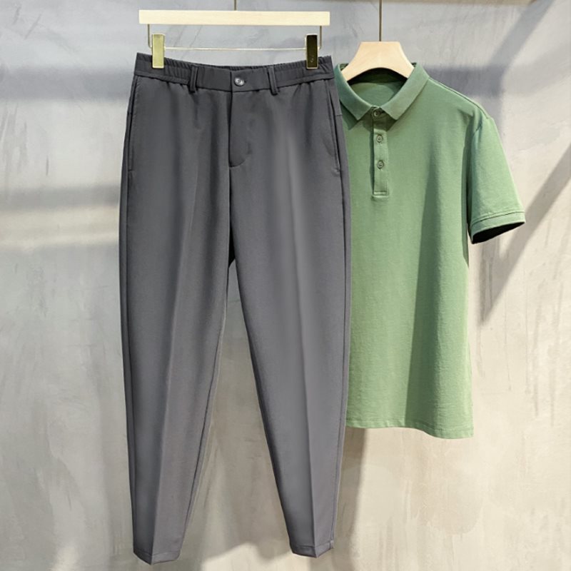 Grey Cropped Pants