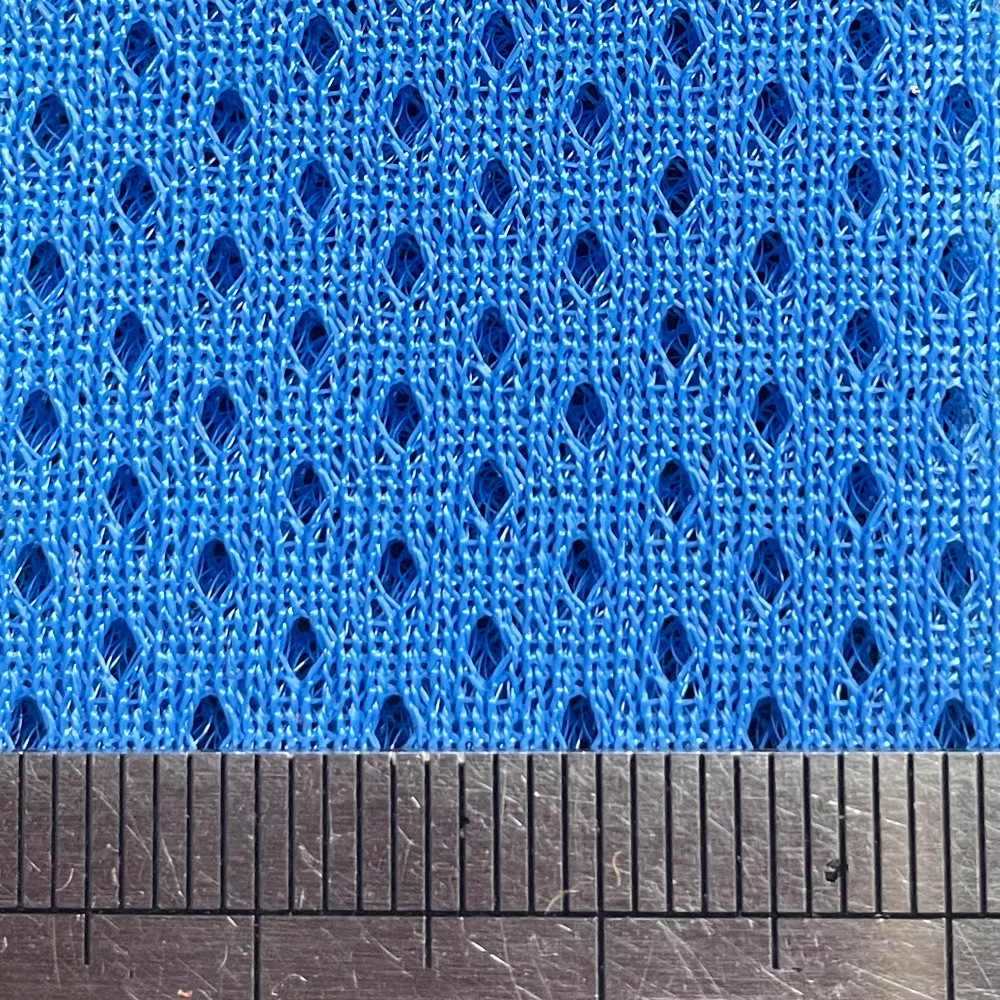 现货103种颜色三明治网布 涤纶三层满天星透气针织鞋材箱包面料