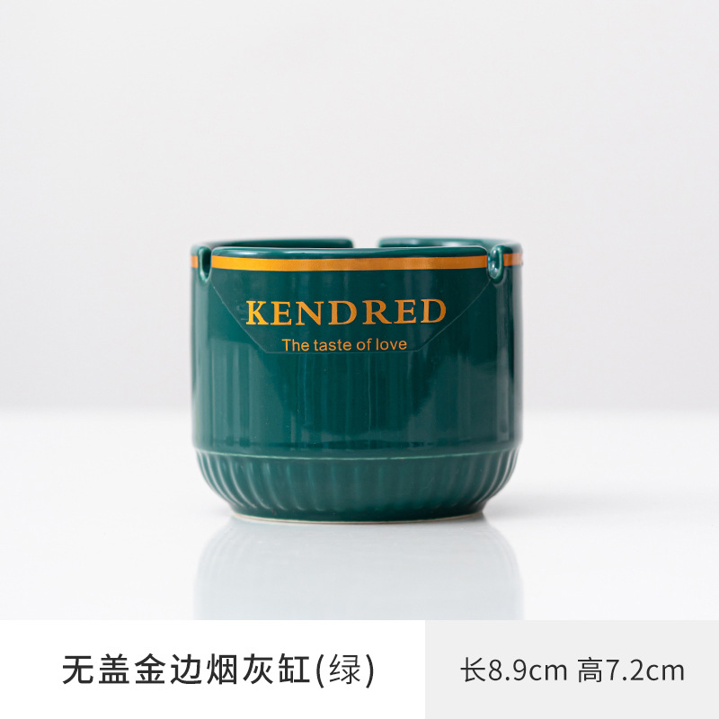 Cenicero doméstico sala de estar lujoso ligero de alta calidad cubierta de cinta de ceniza a prueba de volar oficina de alta gama atmósfera personalidad creativa de alto grado