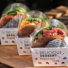 ハンバーガー箱サンドイッチ包装箱朝食爆卵トースト箱使い捨てネット赤厚卵焼弁当包装箱