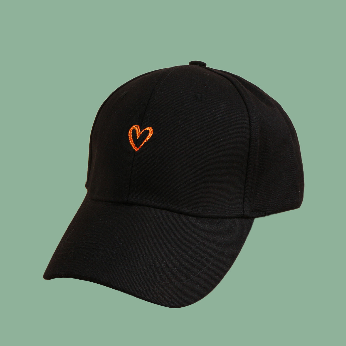 Korean Fashion Love Wide-brimmed Baseball Cap display picture 2