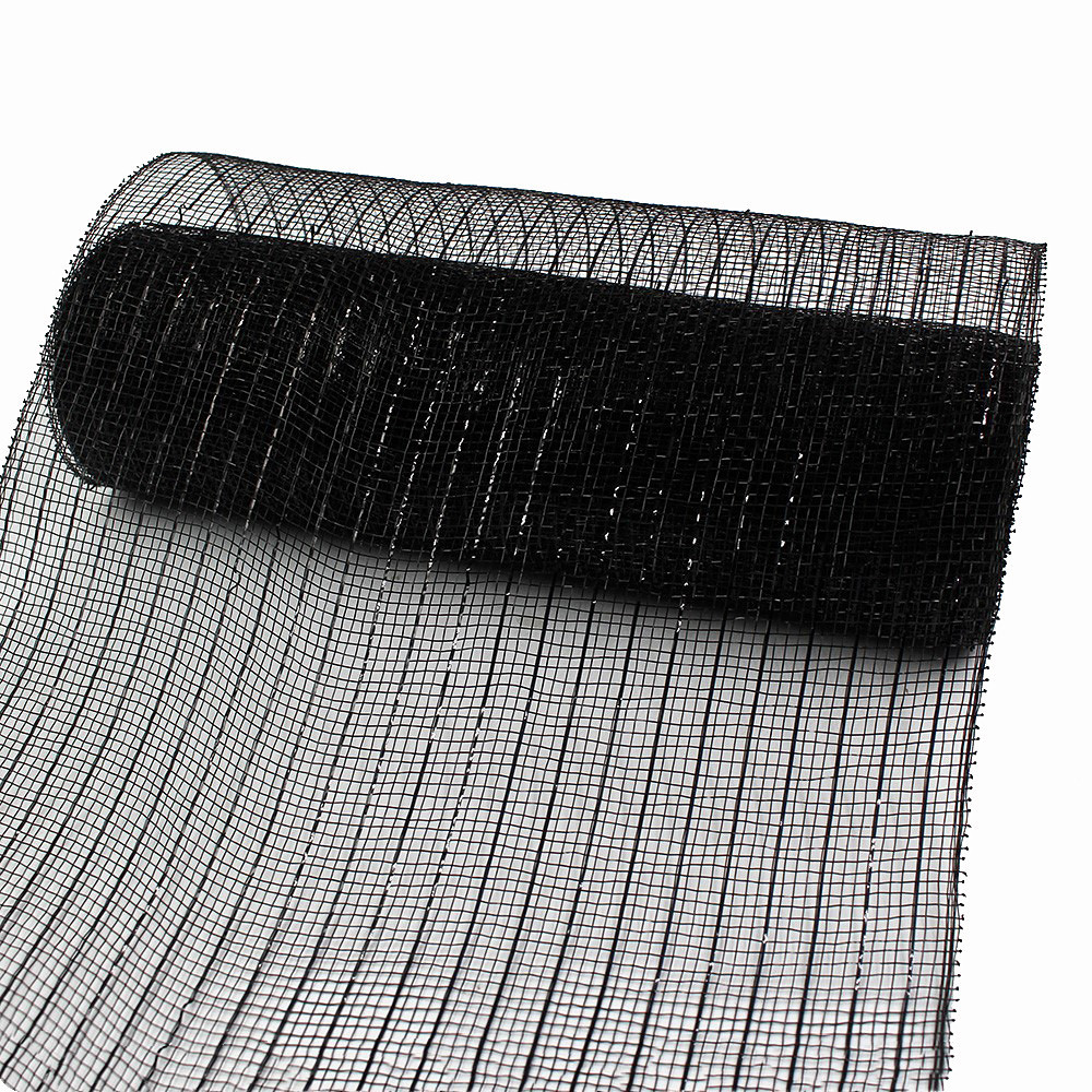 En stock al por mayor borde parrilla PP malla Navidad guirnalda haciendo guirnalda material decorativo malla Halloween