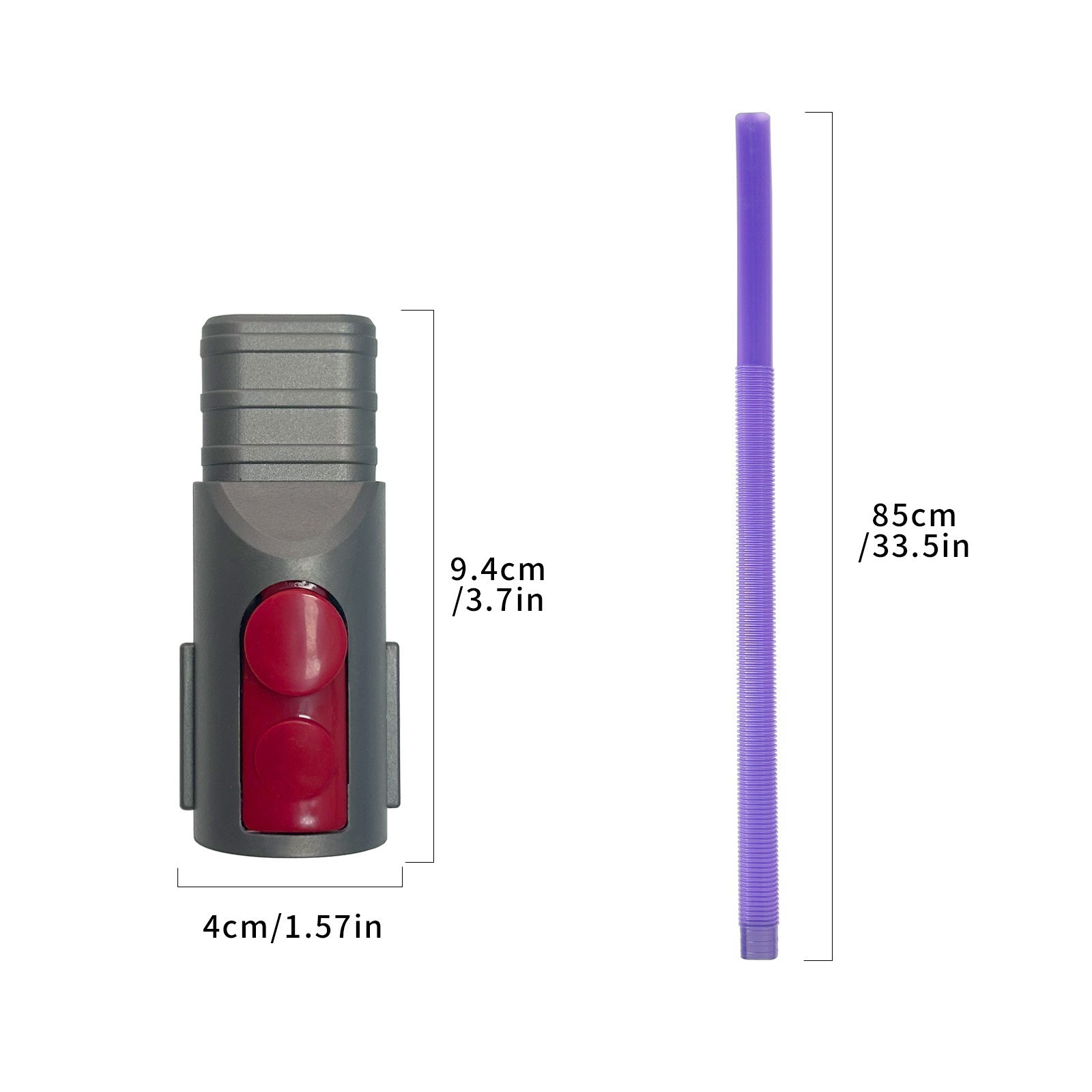 Aplicable Dyson aspiradora accesorios V11 V7 V8 V10 vacío de succión cabeza plana de succión de botón rojo de succión estrecha