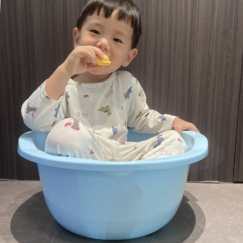Deepen and enlarge wash basin household plastic basin wash basin small, medium and large basin foot basin thickened laundry basin