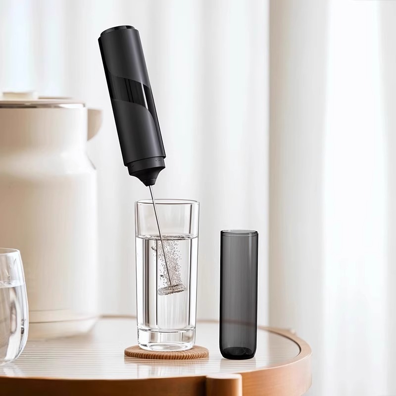 コーヒー泡立て器電動ミルク泡立て器ミニミルク泡立て器ミルクミキサーハンドヘルドワイヤレス泡立て器家庭用|undefined