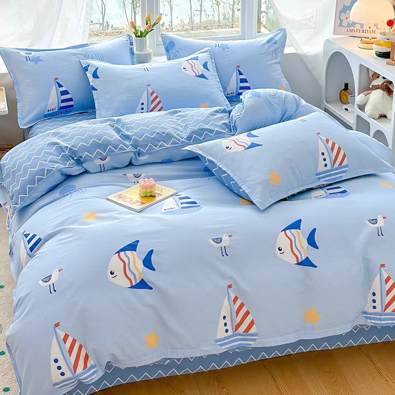 100% algodón de dibujos animados para niños funda de edredón de un solo algodón bebé funda de edredón niño jardín de infantes 120x150 coche 200