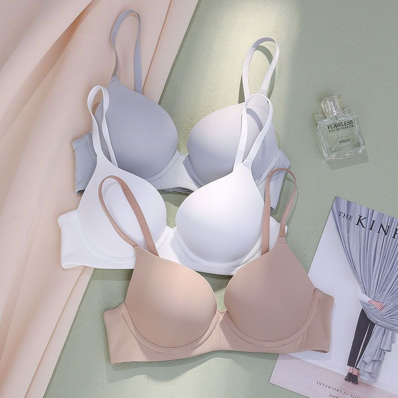Japanese smooth seamless comfortable pull-up bra close accessory breasts without steel ring underwear women's small chest big thin all-match