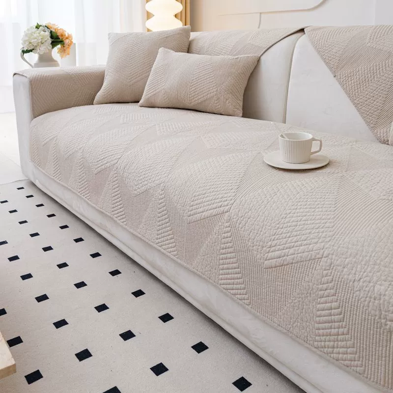 sofa cover scandinavian four‑season non‑slip seat protector, pillow/pillowcase options, multiple sizes