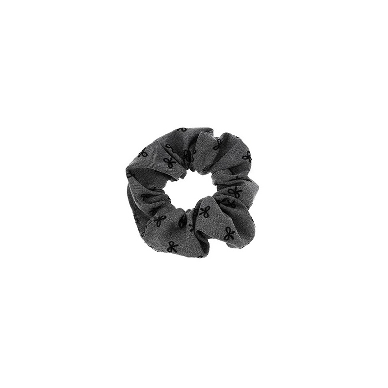 Grey arco cuadrado anillo de cabello de intestino grueso mujer cola de caballo baja correa de cabello de alta elasticidad cuerda de cabeza duradera