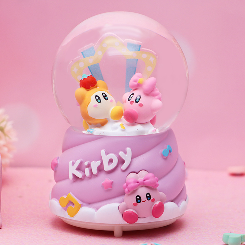 Anime japonés mismo estilo Crayon Shin-chan y Little White Crystal Ball Music Box Creative Piaoxue Music Box Regalo para estudiantes