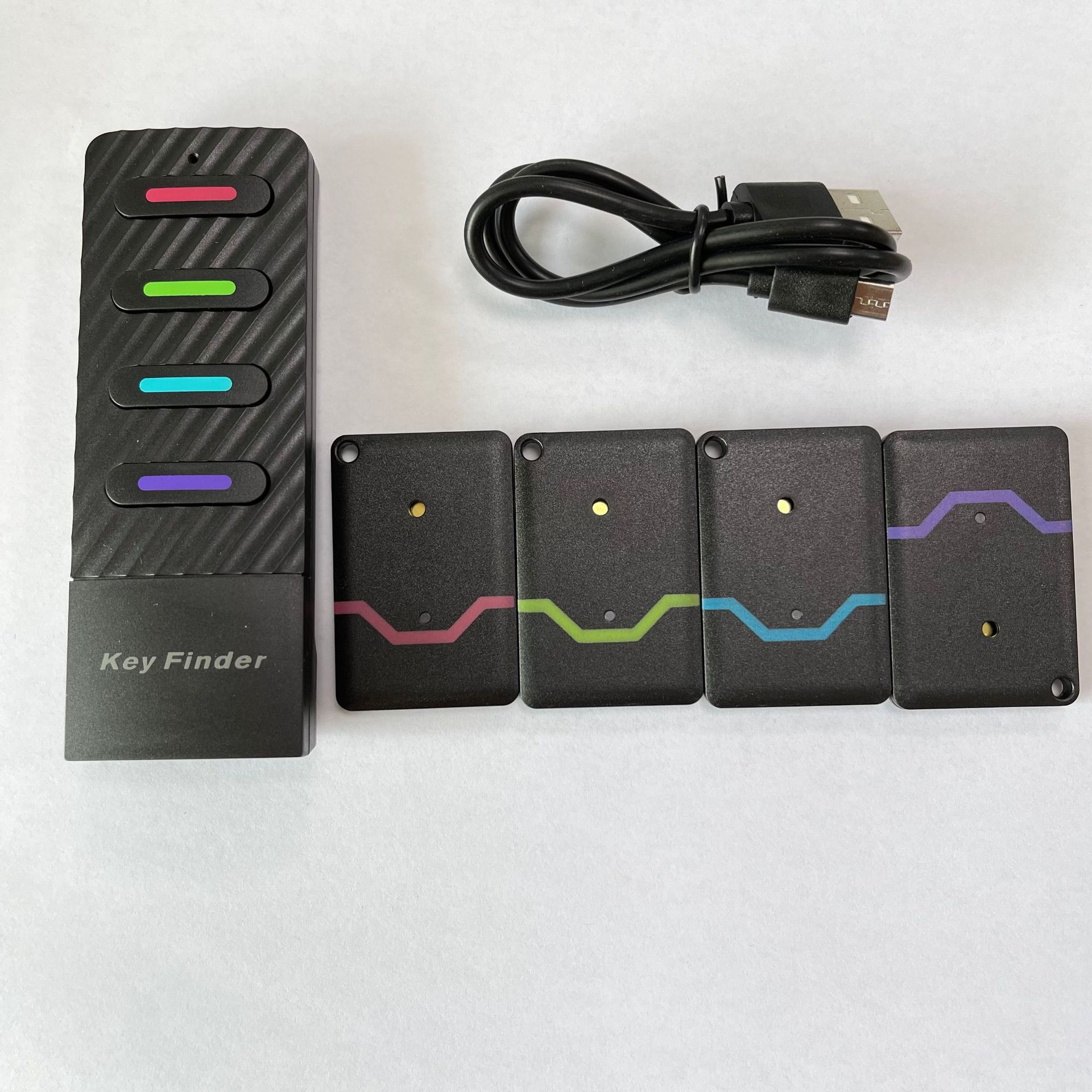 私模一拖四防丢寻找器keyfinder钥匙扣警报器报警防丢防走丢