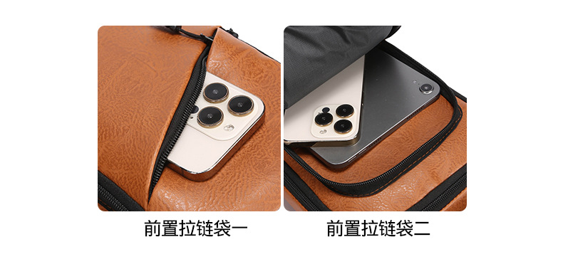 Foreign trade casual men's chest bag, password lock anti-theft motorcycle crossbody bag, outdoor simple commuting large capacity single-shoulder bag undefined
