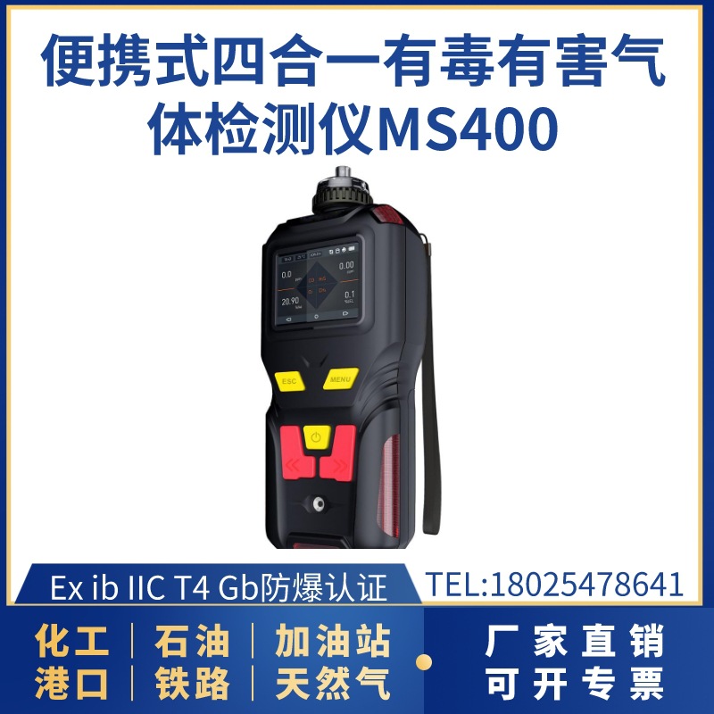 便携式气体检测仪ms400检测CO H2S O2 Ex H2S等 手持式