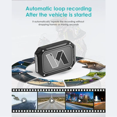 Motorcycle Dashcam, Waterproof, Can: Motorcycle driving recorder