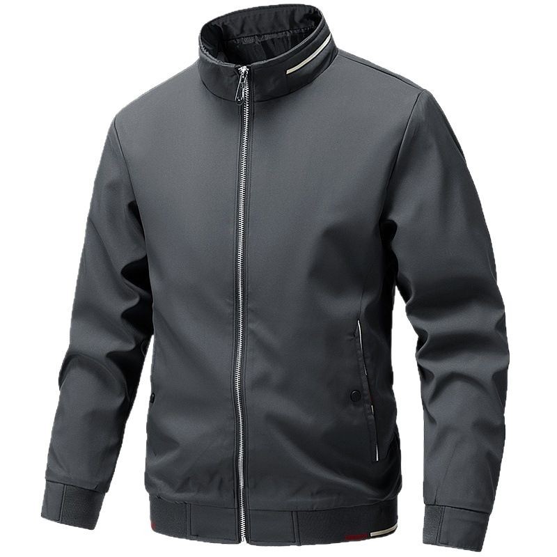 Chaqueta de hombre primavera y otoño delgada 2025 nueva moda casual versátil chaqueta de negocios a prueba de viento hombre