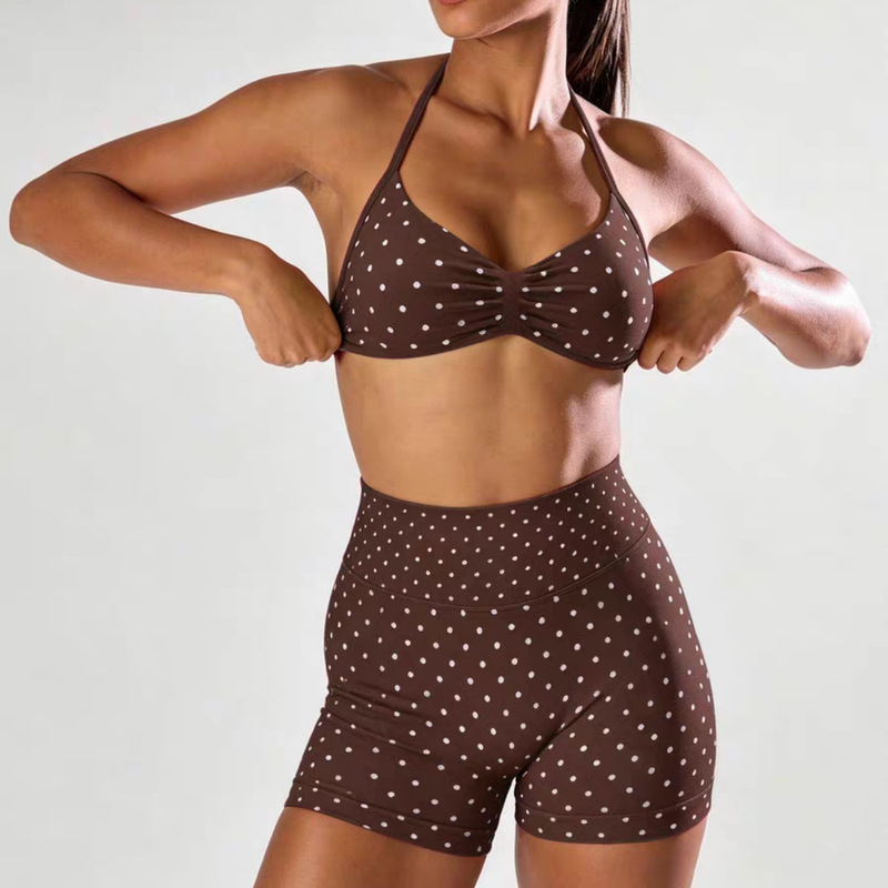 Cross-Border European and American Fitness Butt-Lifting and Tummy-Tucking Seamless Fitness Shorts Set for Women, Sports Yoga Vest, Breathable Peach-Butt Shorts Cross-Border European and American Fitness Butt-Lifting and Tummy-Tucking Seamless Fitness Shorts Set for Women, Sports Yoga Vest, Breathable Peach-Butt Shorts