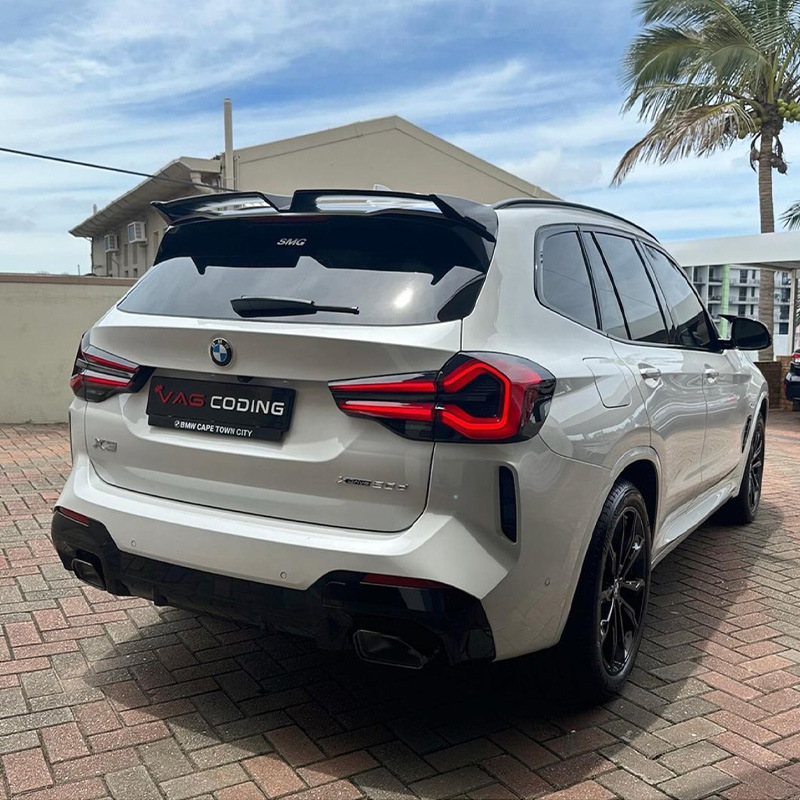 Suitable for 18-23 BMW X3 tail modification ix3 Odinger top wing Thunder M paste punch-free