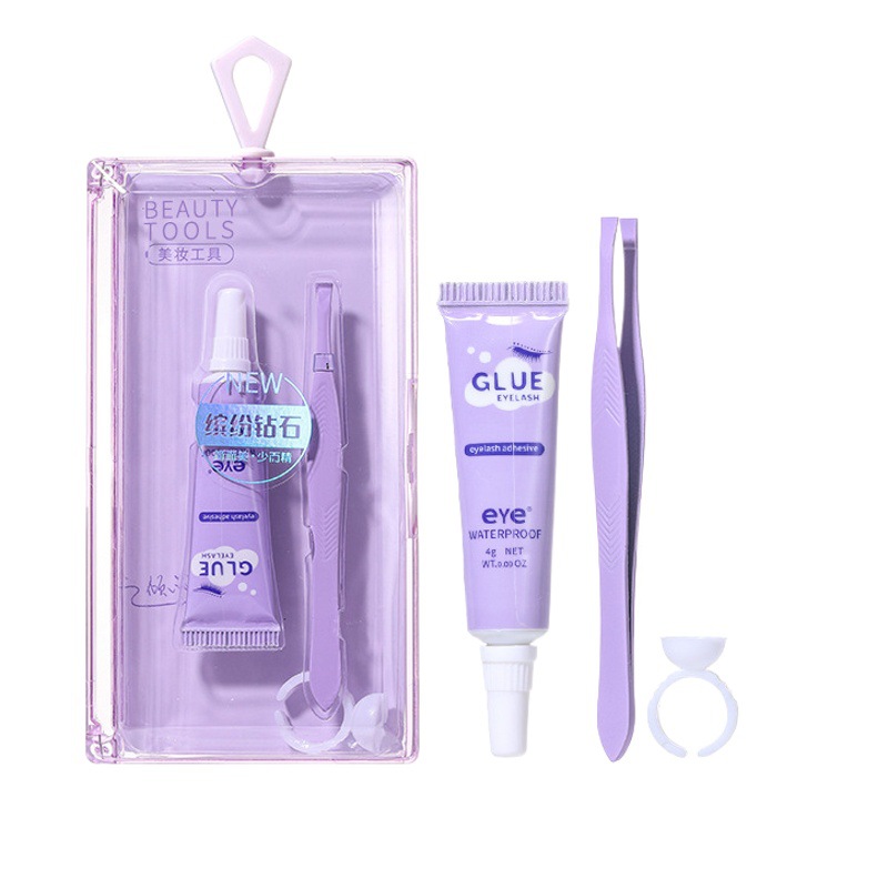 Lmltop pestañas postizas herramientas auxiliares 3-pieza pegamento de pestañas clip de cejas pegamento taza combinación traje SY550