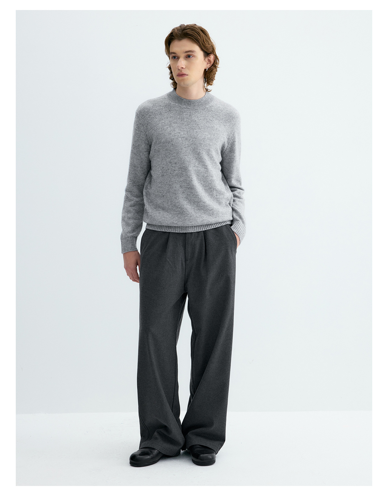 UNF Straight-Leg Drape Trousers