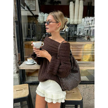 O 32868 Off-shoulder Sweater ¶��Բ����֯���羳����ͨ��