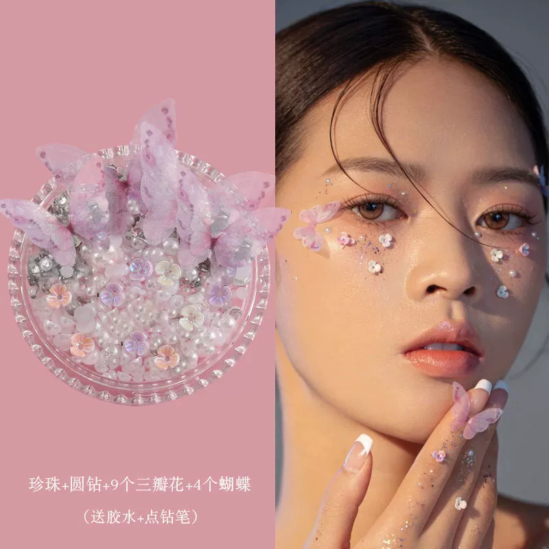 Аксессуары для макияжа лица, аксессуары для лица, наклейки для макияжа лица, яркие бриллиантовые слезы, детские наклейки для свадебного макияжа лица
