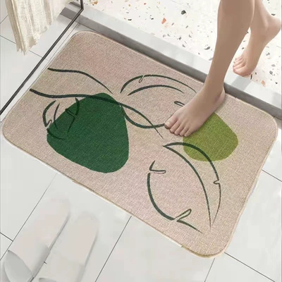 Avtomobil döşəmə paspasları — Wear-resistant Washable Door Mat - falling-leaves-follow-the-wind-linen-40-60cm-linen