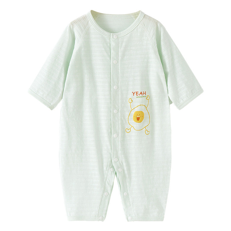 Mono para bebé, pijama de algodón fino de manga larga para verano, ropa para recién nacidos, ropa de verano para niños pequeños, ropa de bebé para niños y niñas