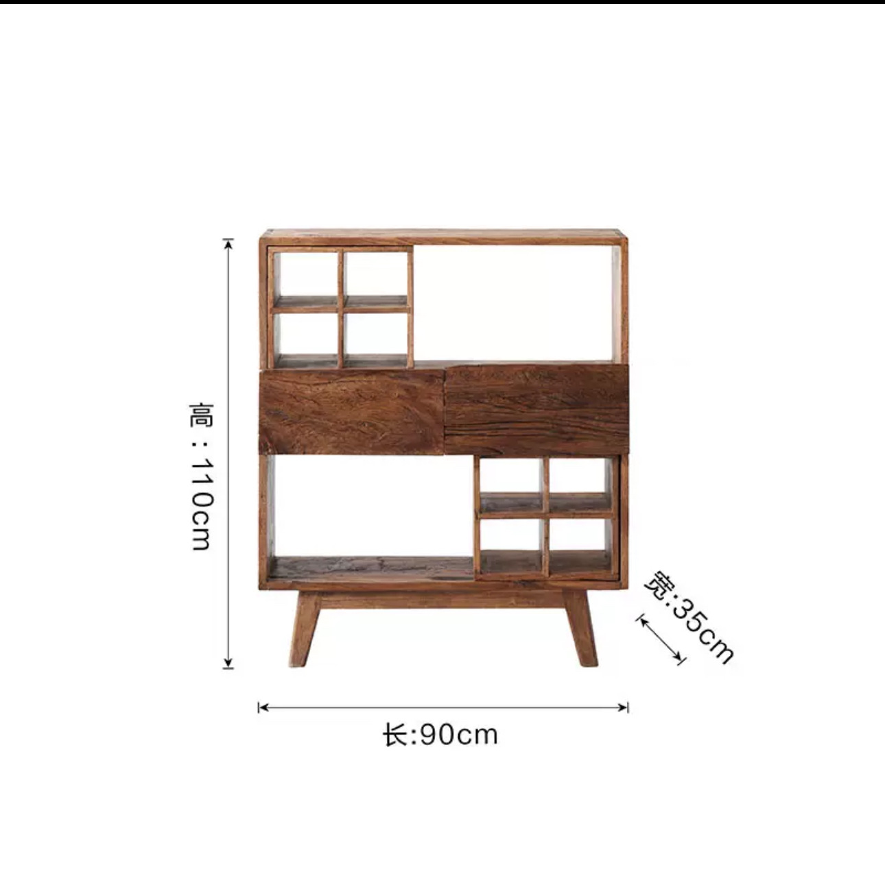 오래 된 느릅 나무 풍화 90 길이