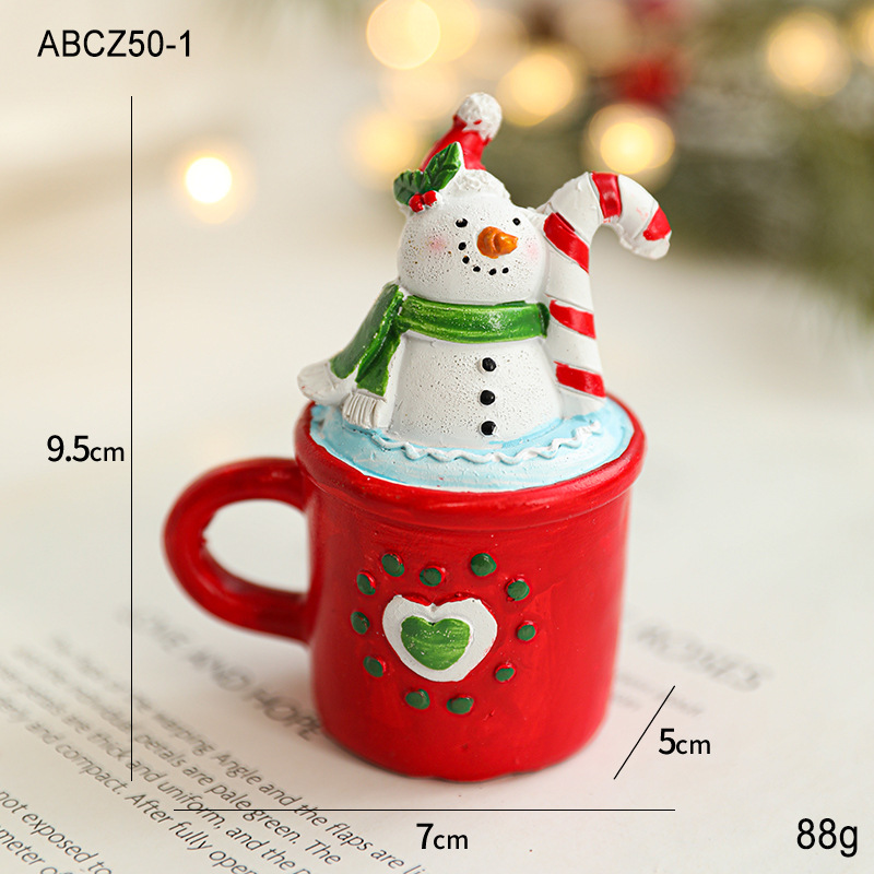 Taza de muñeco de nieve rojo