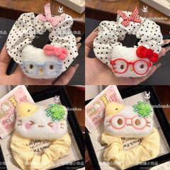 四叶草幸运小猫发圈发绳可爱卡通表情猫咪皮筋学生丸子头头绳礼物
