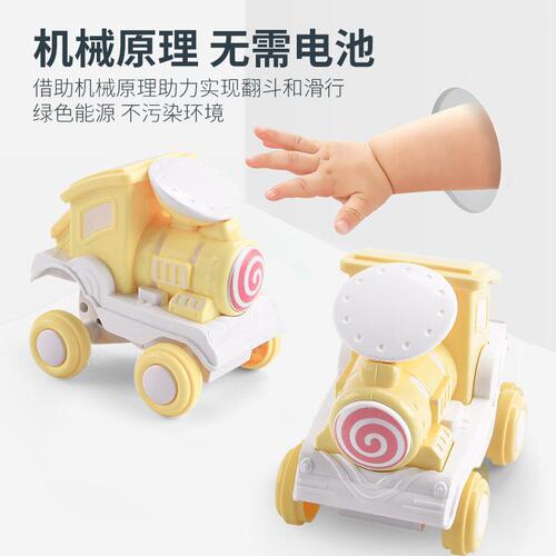 Stunt dump truck 360 degree toy car Cross-border hot selling push and roll train cool children's gift wholesale