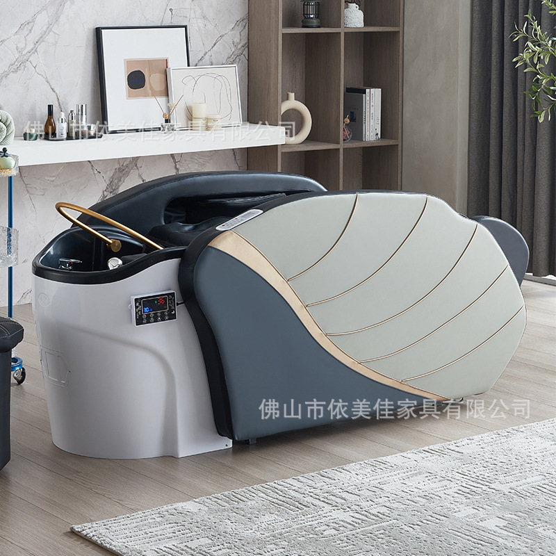 Cama de champú para masaje tailandés con calentador de agua, cama de spa para la cabeza con circulación de agua, calentador de agua con vapor para uso en salones de belleza.