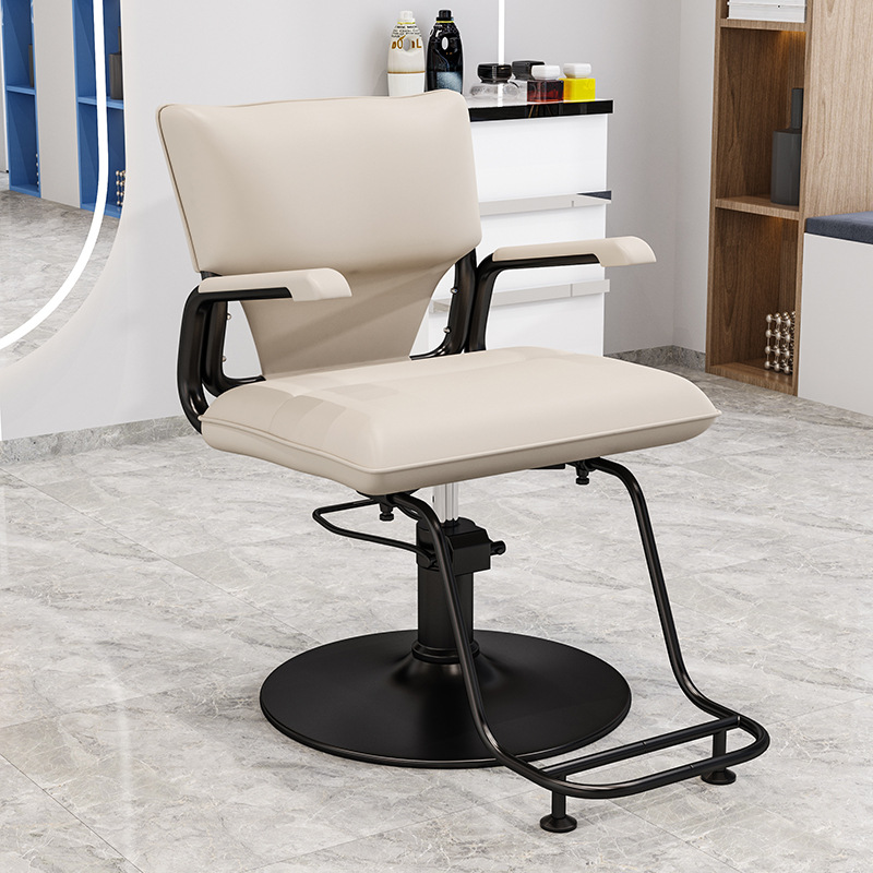 silla de peluquería elevable y giratoria para salón de peluquería especial, silla de peluquería japonesa moderna y simple