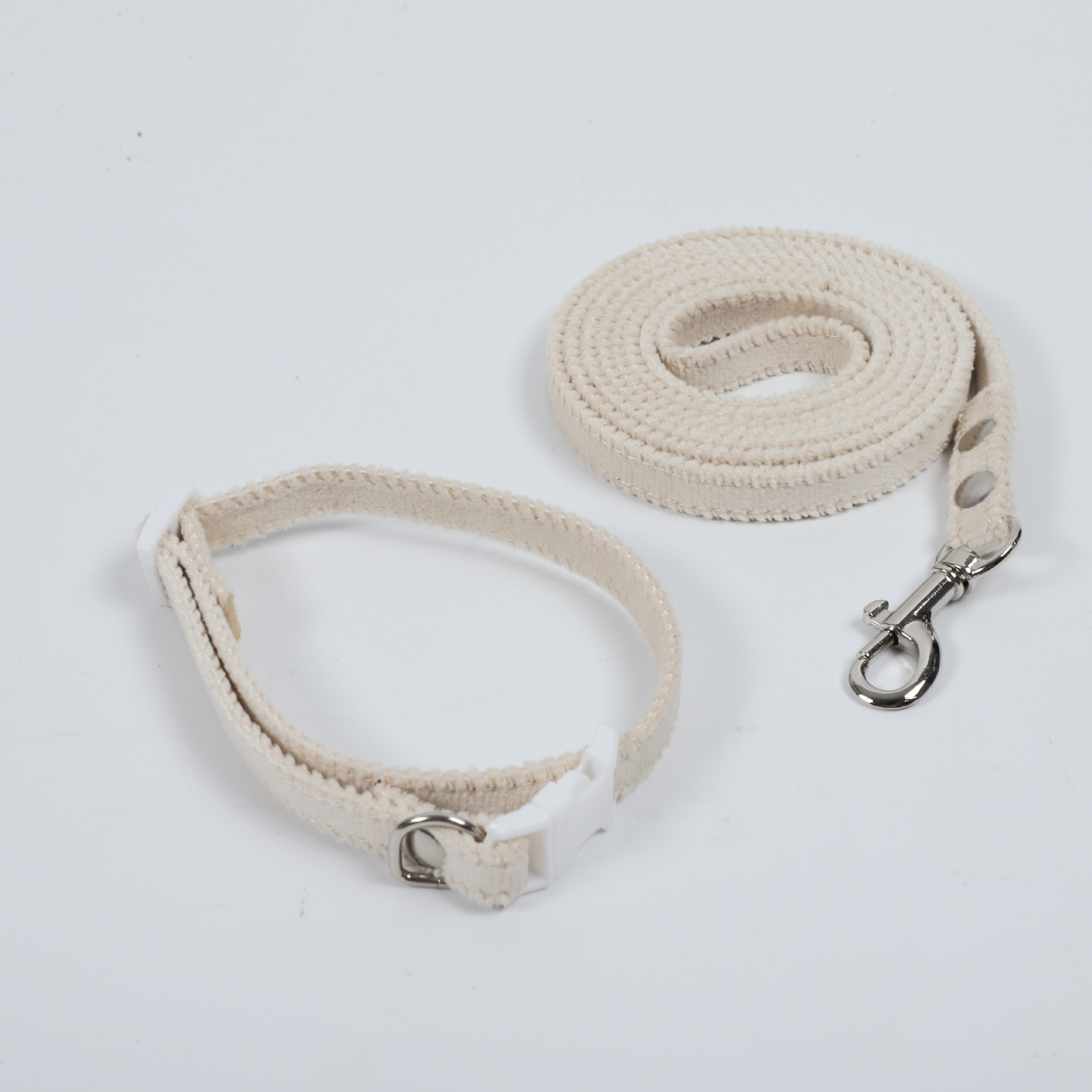 칼라 + 가죽끈 [화이트]
