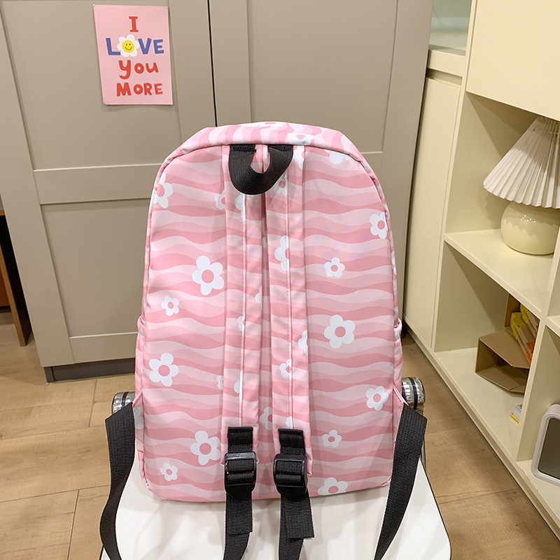 Mochila de gran capacidad versátil para estudiantes de secundaria y secundaria, mochila coreana simple, mochila de viaje casual fresca para mujeres