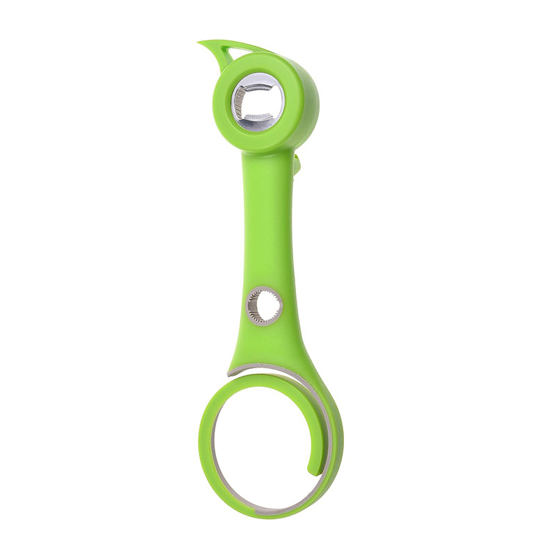 (2개) 아마존 5-IN -1 맥주 병 오프너 창조적 인 8 단어 캔 6-IN -1 은 세트 4-IN-ONE 뚜껑 오프너를 열 수 있습니다.