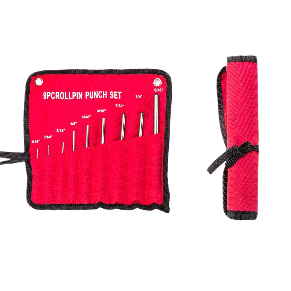 9-pieza pin Punch ronda Punch traje 9PC pin Punch traje punzón (1/16-5/16)