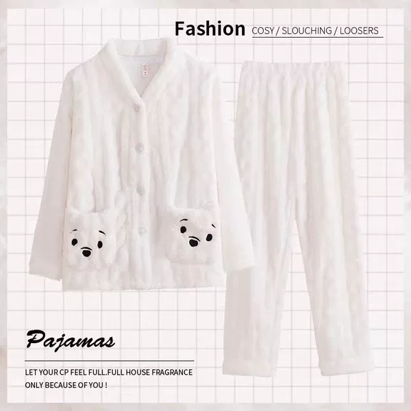 White case bag, set, with little bears