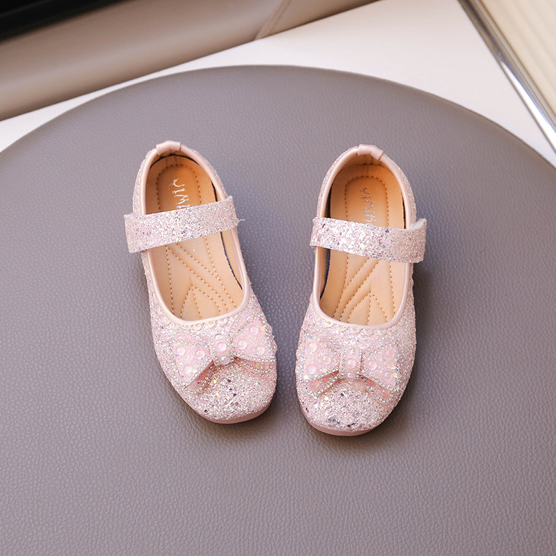 Zapatos de Baile con Diamantes de Imitación y Lazo de Cuero PU para Niñas image 4