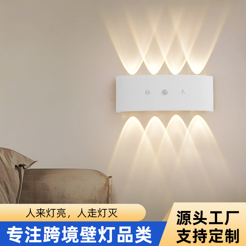 (Cross-border trading), touch two-color physiological induction sconce for bed