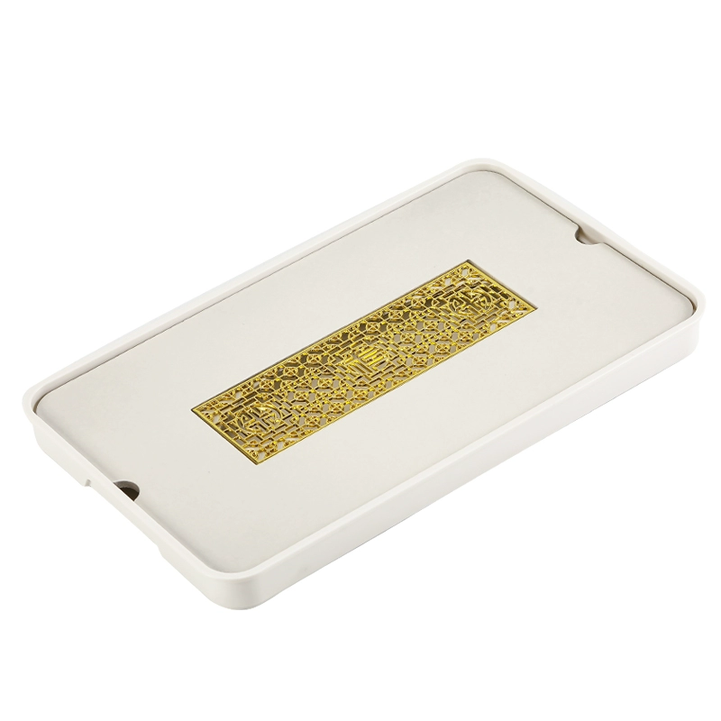3S31 Ceramic Household Tea Tray 2024 New Tea Set Tray Small Model Light Luxury Dry Infusion Table Modern Tea Table Storage