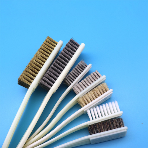 Wholesale wire brush industrial copper wire stainless steel knife brush barbecue grill rust removal cleaning brush long handle wire brush steel brush
